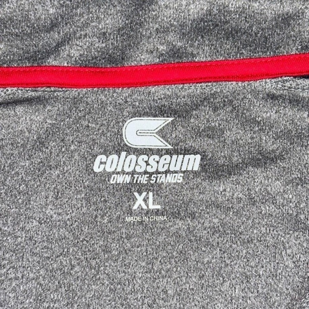Ole Miss Rebels Colosseum Quarter Zip Pullover Men XL Gray NCAA Performance - Picture 5 of 7